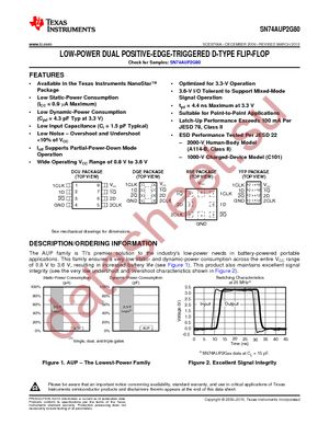 SN74AUP2G80DQER datasheet  